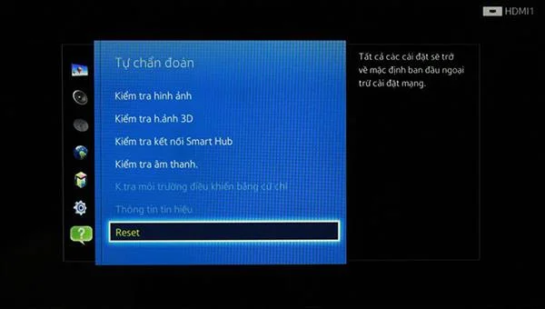 نحوه تنظیم مجدد کارخانه در تلویزیون هوشمند سامسونگ که دارای رابط Smart Hub است