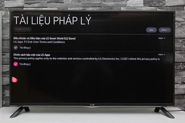 Instructions on how to create a personal account on smart TV LG