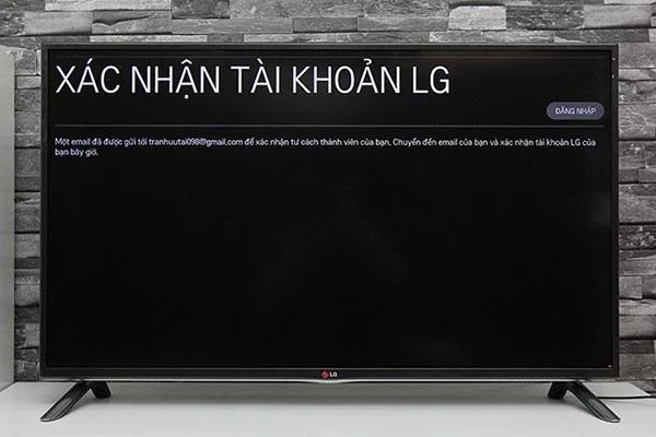 Instructions on how to create a personal account on smart TV LG