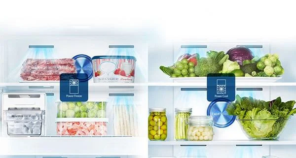 Saiba mais sobre a tecnologia Twin Cooling Plus com duas unidades internas independentes em refrigeradores Samsung
