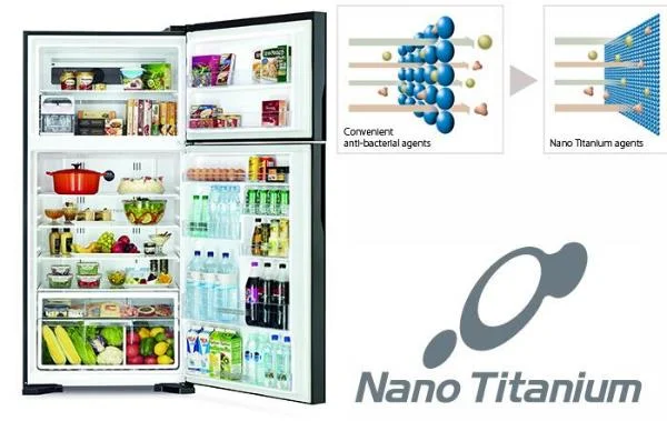 Saiba mais sobre a tecnologia antimicrobiana Nano Titanium em refrigeradores Hitachi