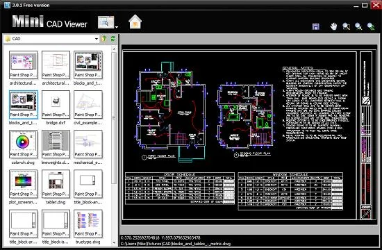 Mini CAD Viewer - برنامج لقراءة رسومات AutoCAD