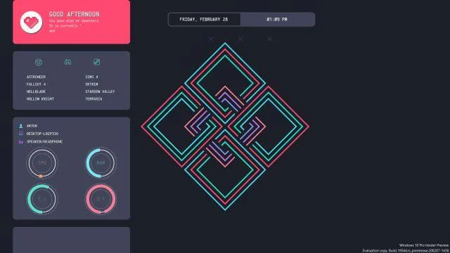 Rainmeter - Scarica software, Skin per schermi PC