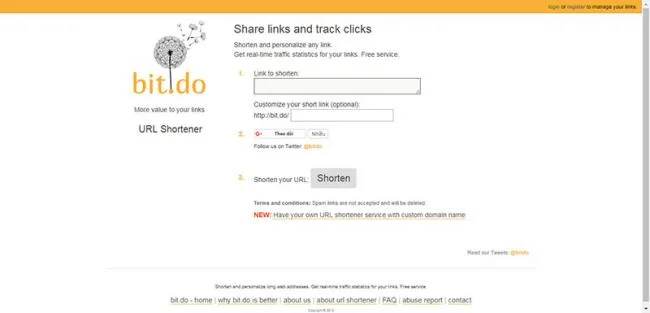 6 Il sito Web gratuito e più semplice accorcia i collegamenti 2020