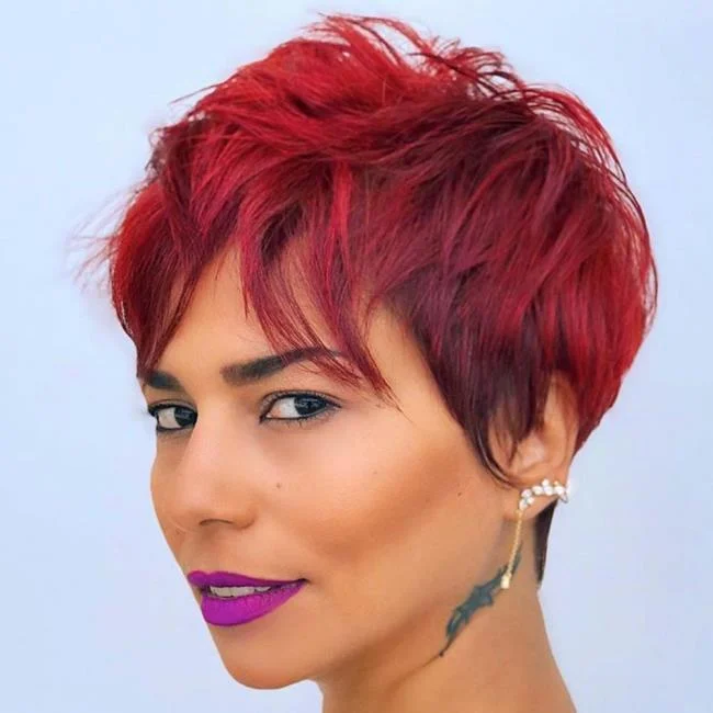 Potongan rambut yang sangat pendek: 150 gambar dan idea