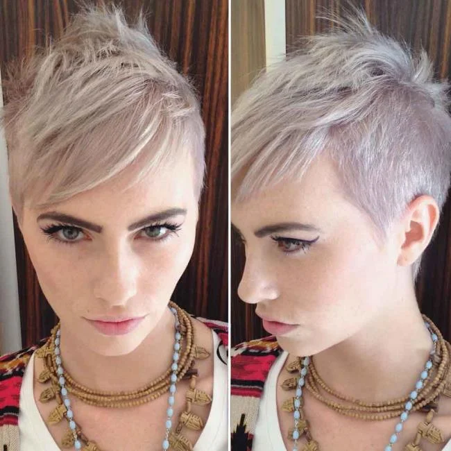 Potongan rambut yang sangat pendek: 150 gambar dan idea