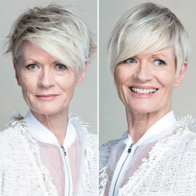 50以上および60以上のヘアカット：100の画像とアイデア