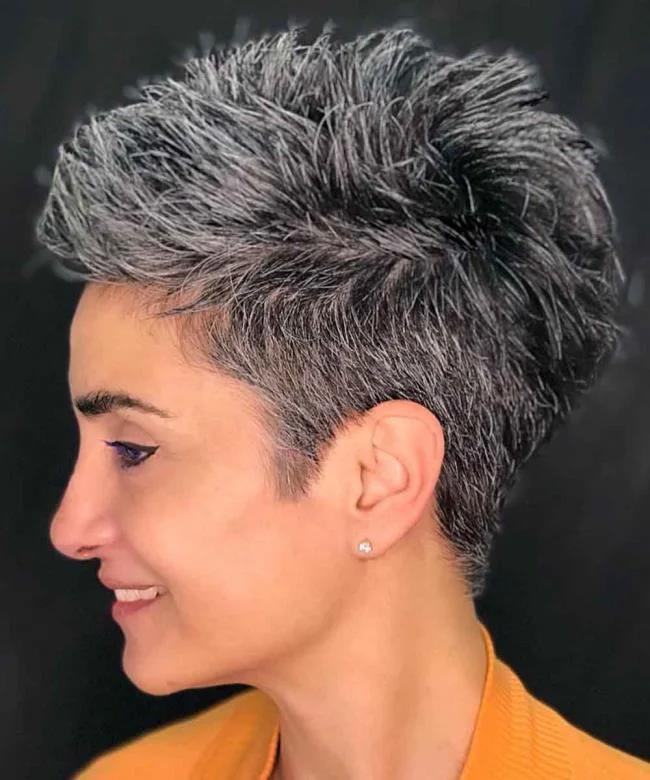 50以上および60以上のヘアカット：100の画像とアイデア