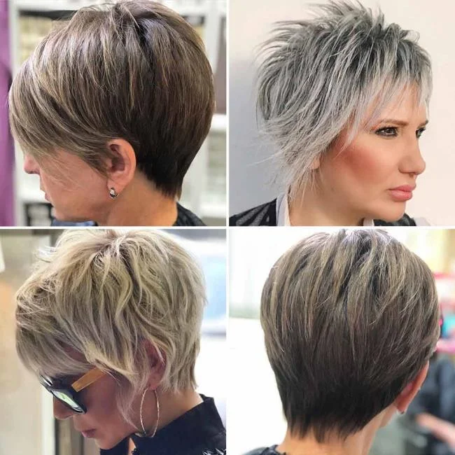 50以上および60以上のヘアカット：100の画像とアイデア