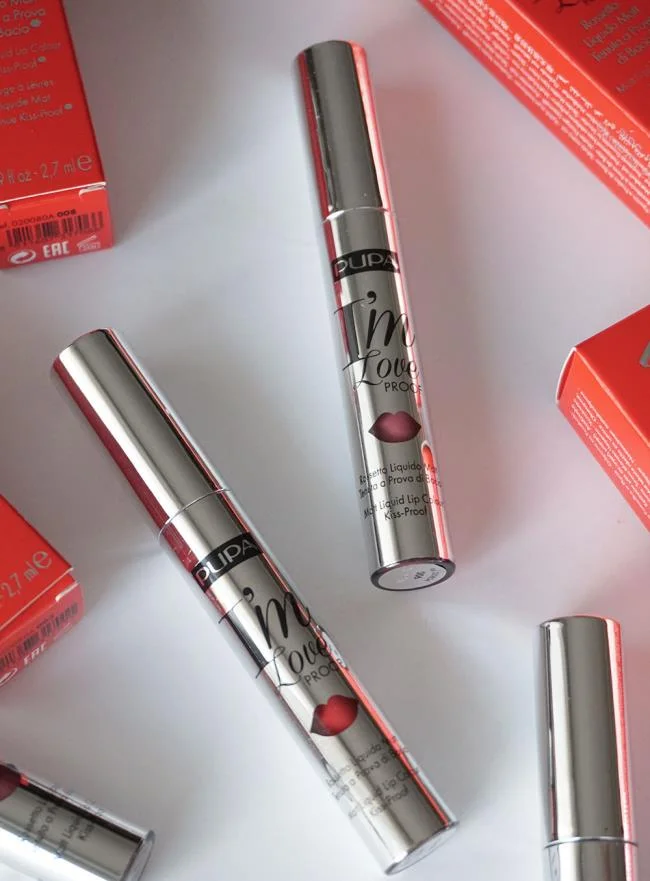 Pupa I'm Loveproof Liquid Lipsticks: บทวิจารณ์และภาพถ่าย
