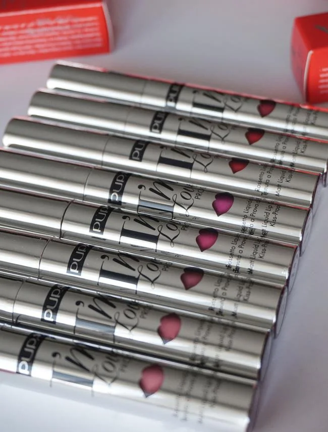 Pupa I'm Loveproof Liquid Lipsticks: บทวิจารณ์และภาพถ่าย