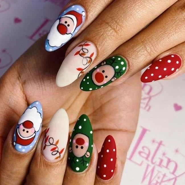 Weihnachtsnägel 2020, schöne Gel- und Nagelkunst: 150 Bilder