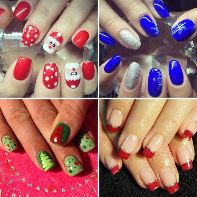Weihnachtsnägel 2020, schöne Gel- und Nagelkunst: 150 Bilder
