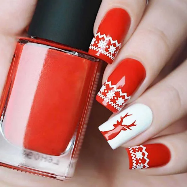 Weihnachtsnägel 2020, schöne Gel- und Nagelkunst: 150 Bilder