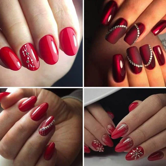 Weihnachtsnägel 2020, schöne Gel- und Nagelkunst: 150 Bilder