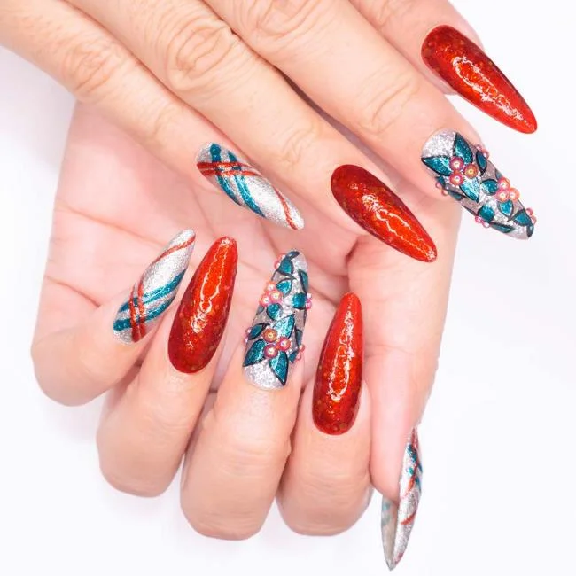 Weihnachtsnägel 2020, schöne Gel- und Nagelkunst: 150 Bilder