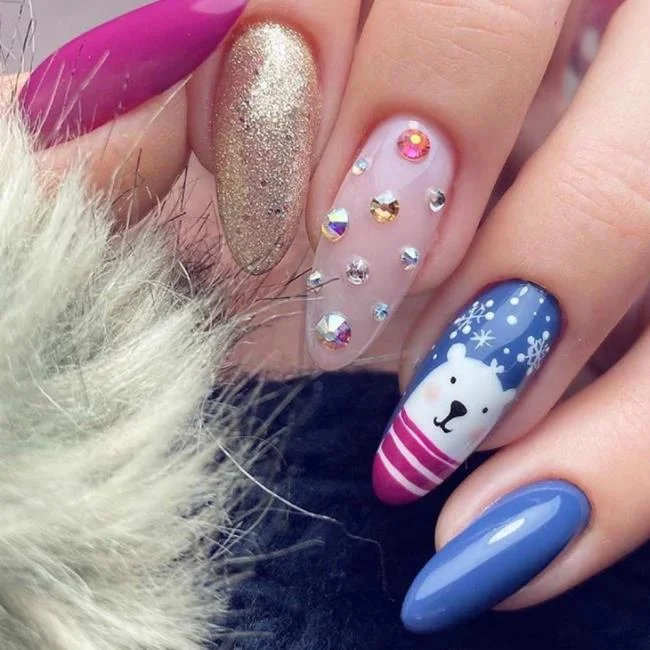 Weihnachtsnägel 2020, schöne Gel- und Nagelkunst: 150 Bilder