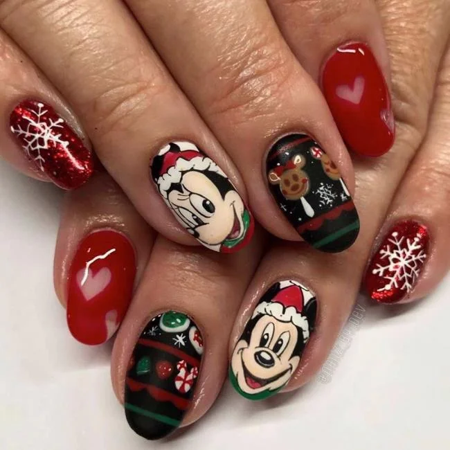 Weihnachtsnägel 2020, schöne Gel- und Nagelkunst: 150 Bilder