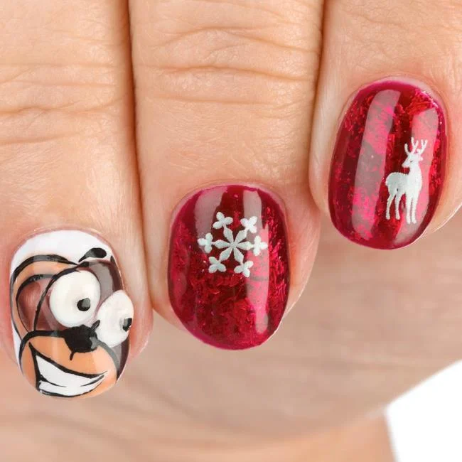 Weihnachtsnägel 2020, schöne Gel- und Nagelkunst: 150 Bilder