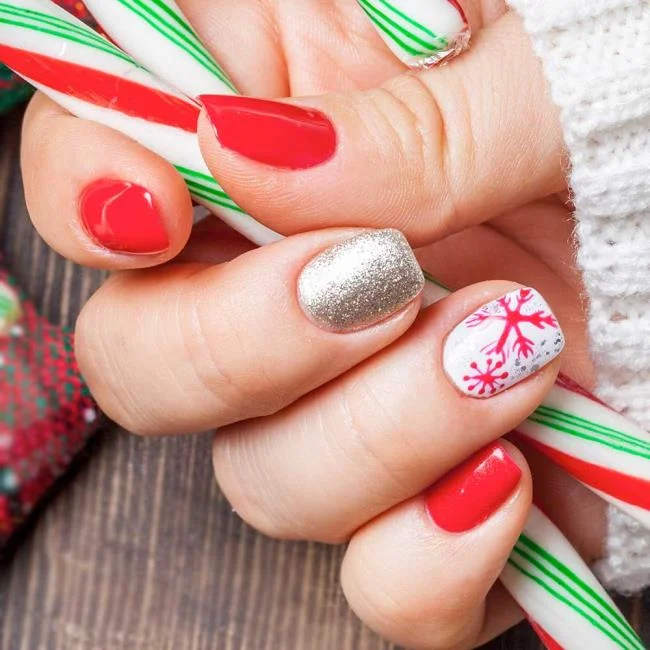 Weihnachtsnägel 2020, schöne Gel- und Nagelkunst: 150 Bilder