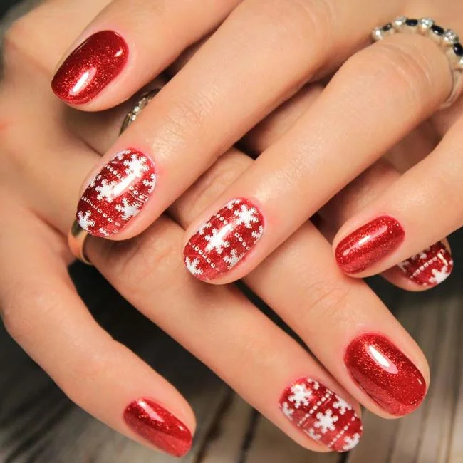 Weihnachtsnägel 2020, schöne Gel- und Nagelkunst: 150 Bilder