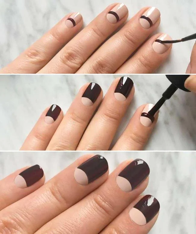 Half Moon Manicure: apakah itu dan bagaimana melakukannya