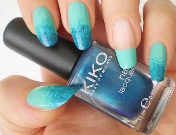 Tiffany Nail Art: Tiffany gekleurde nagels