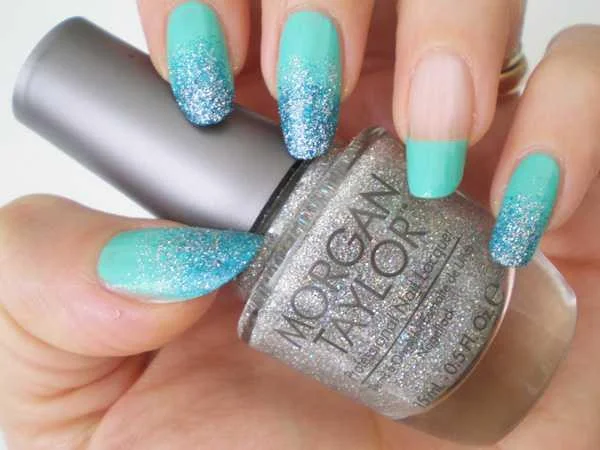 Tiffany Nail Art: Tiffany gekleurde nagels