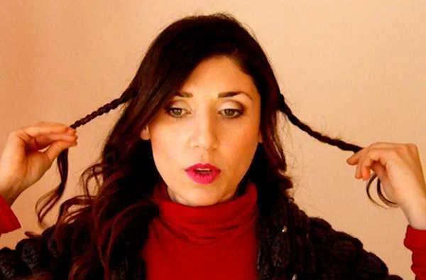 Frisuren für Weihnachten, einfach und schnell
