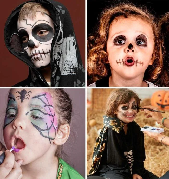 ハロウィーンキッズメイク2020：100の美しいアイデアと写真！