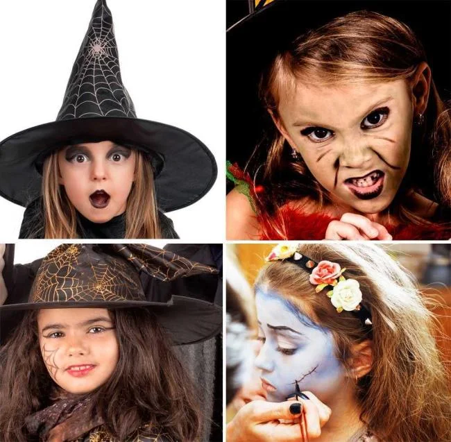 ハロウィーンキッズメイク2020：100の美しいアイデアと写真！