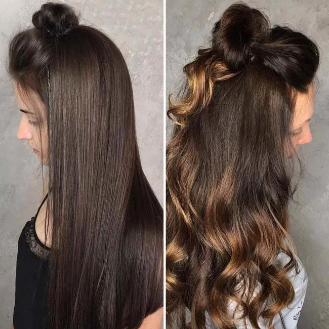 Gaya Rambut Rambut Panjang: 200 idea mudah dan cantik!