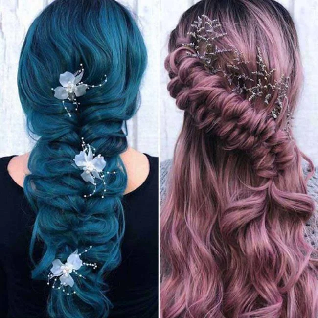 Gaya rambut dengan jalinan 2020: 150 idea dan tutorial yang indah