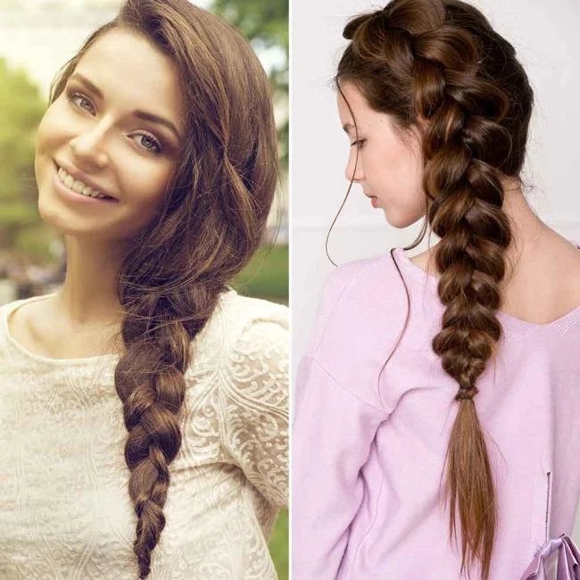 Gaya rambut dengan jalinan 2020: 150 idea dan tutorial yang indah