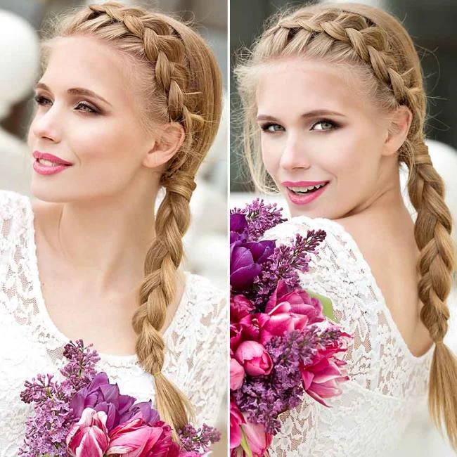 Gaya rambut dengan jalinan 2020: 150 idea dan tutorial yang indah