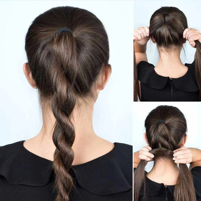 Gaya rambut dengan jalinan 2020: 150 idea dan tutorial yang indah