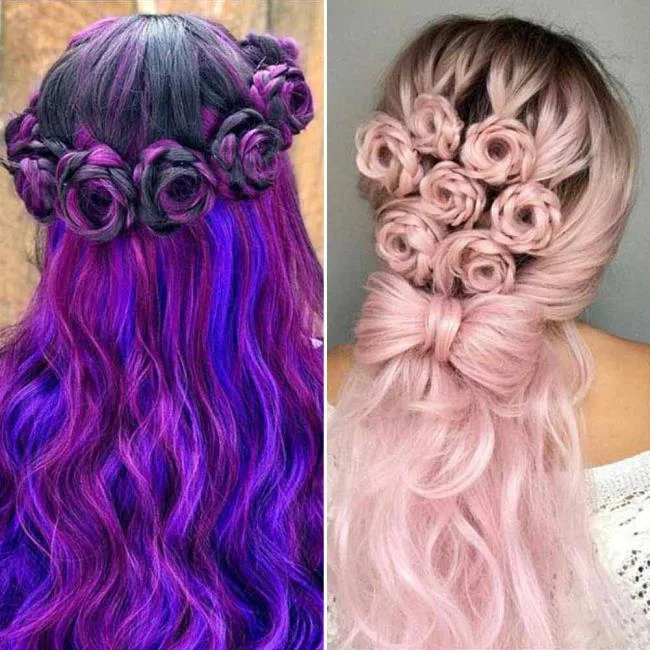 Gaya rambut dengan jalinan 2020: 150 idea dan tutorial yang indah