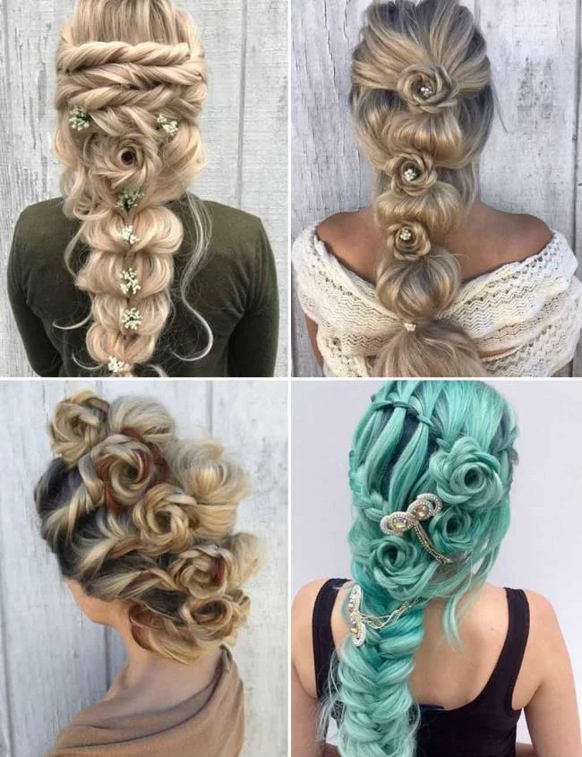 Gaya rambut dengan jalinan 2020: 150 idea dan tutorial yang indah