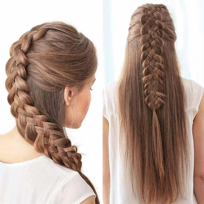 Gaya rambut dengan jalinan 2020: 150 idea dan tutorial yang indah