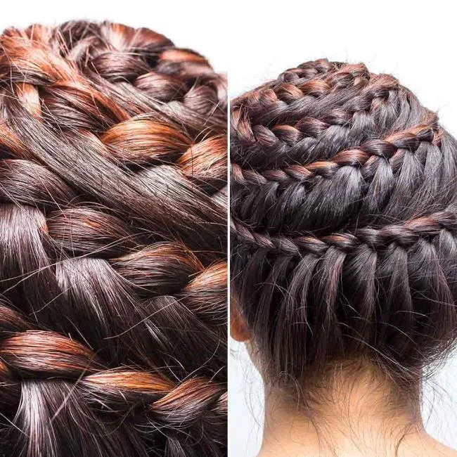 Gaya rambut dengan jalinan 2020: 150 idea dan tutorial yang indah