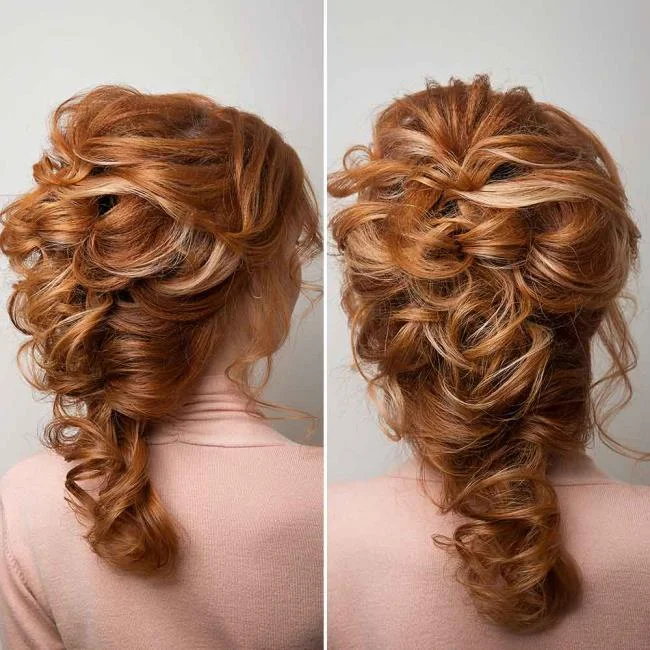 Gaya rambut kerinting: 130 idea sederhana dan cantik