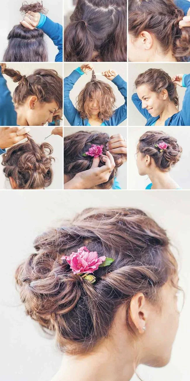 Gaya rambut kerinting: 130 idea sederhana dan cantik