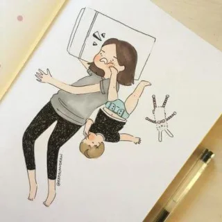 아이들과 함께한 삶의 진실하고 행복하며 웃는 눈물 사진 20 장