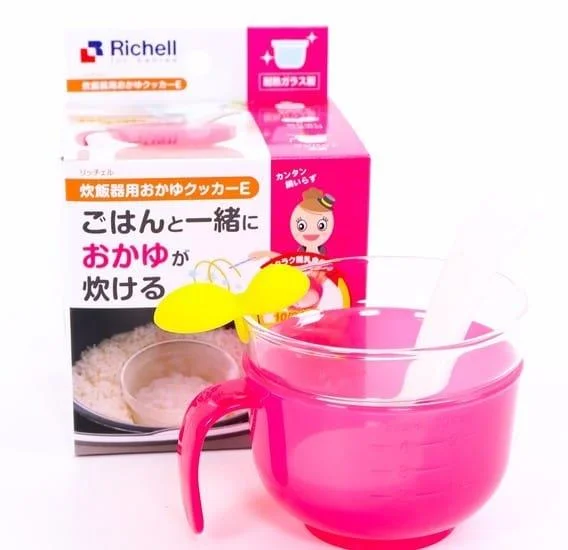 밥솥의 죽컵-밥을 지은 후 아기가 먹을 죽을 먹습니다!