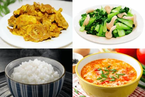 산모가 잘 먹고 상처를 빨리 치료할 수 있도록 제왕 절개에 7 개 쟁반
