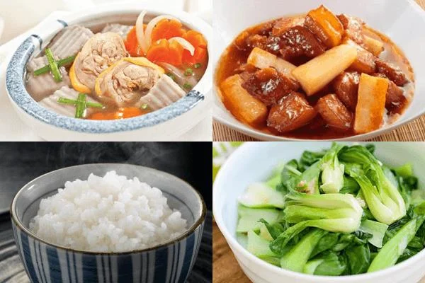 산모가 잘 먹고 상처를 빨리 치료할 수 있도록 제왕 절개에 7 개 쟁반