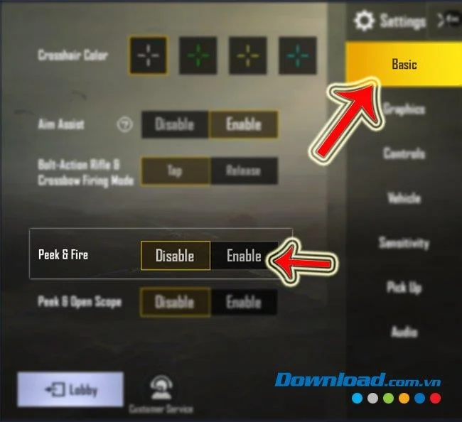 How to lean to shoot while playing PUBG Mobile