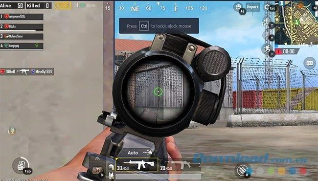 How to lean to shoot while playing PUBG Mobile