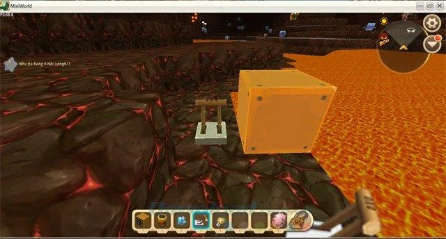 نحوه ریختن آب در جهنم در Mini World: Block Art