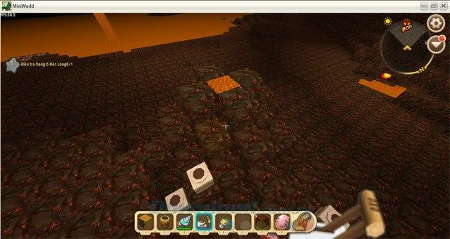 نحوه ریختن آب در جهنم در Mini World: Block Art